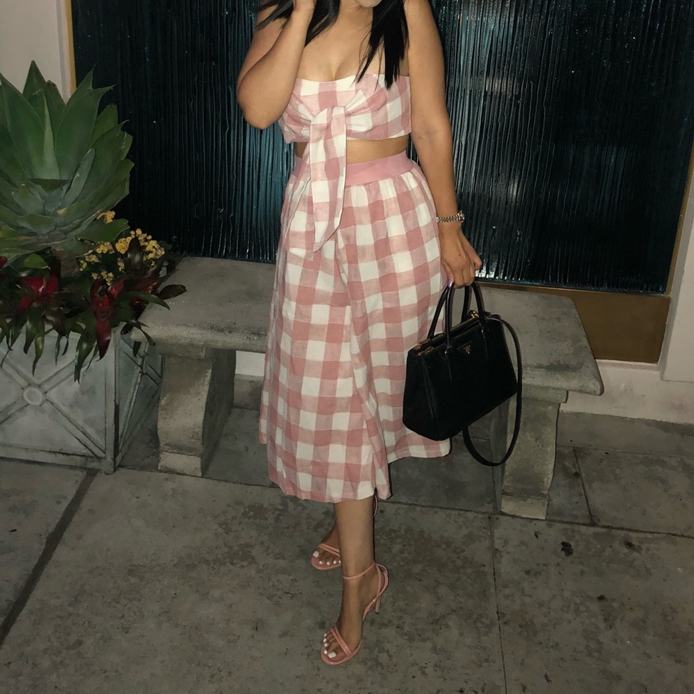 LAST 1 • Mauve Plaid Matching Set - Picture 3 of 5